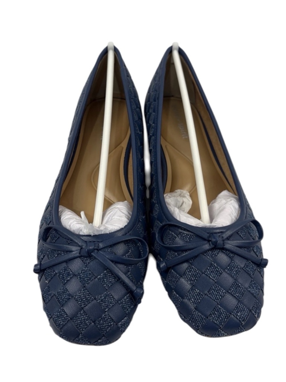 Easy Spirit Navy Woven Bow Ballet Flats size 7